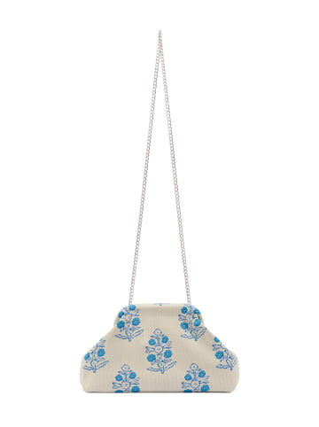 Nolie Women Clutch in Beige Blue