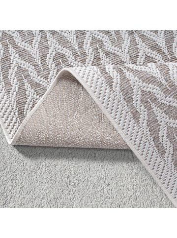 KADIMA DESIGN Teppichläufer Geometrisch flachgewebt pflegeleicht Wohnzimmer Flur in Beige