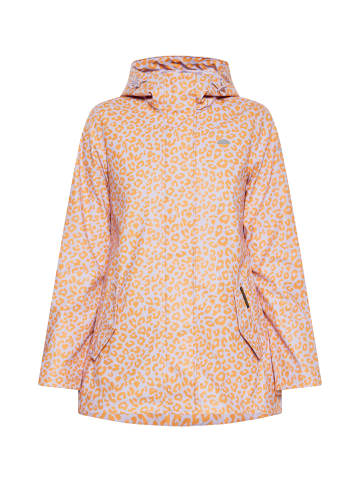 Schmuddelwedda Damen Regenjacke in Pastelllavendel Orange Leo