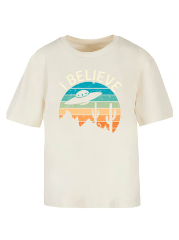 F4NT4STIC Tee I Believe UFO Alien Sonnenuntergang in Whitesand