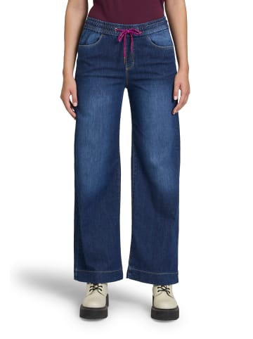 CARTOON Casual-Hose mit weitem Bein in Dark Blue Denim