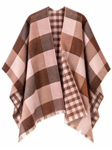 collezione alessandro Poncho " Karo " in rosa