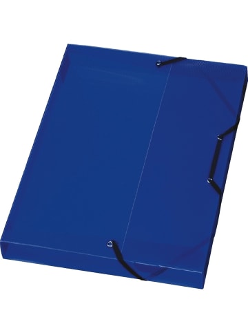 Herlitz Heftbox A4 blau/transluzent