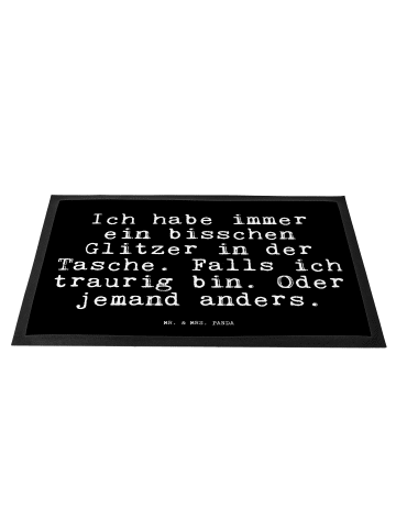 Mr. & Mrs. Panda Fußmatte Ich habe immer ein... mit Spruch in Schwarz