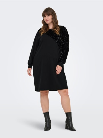 ONLY Carmakoma Sweatshirt-Kleid in Black