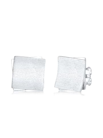 Nenalina Ohrringe 925 Sterling Silber Geo, Viereck in Silber