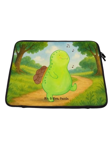 Mr. & Mrs. Panda Laptop Tasche Schildkröte Pfeifen Design ohne S... in Weiß