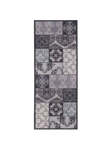 Pergamon Küchenläufer Teppich Trendy Barock in Grau Weiss