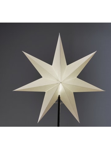 STAR Trading Wechselschirm Stern Frozen, weiß, Ø 54cm in Silber