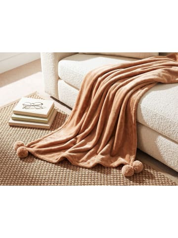 Kuscheldecke TERKE in Braun - (W) 200 x (H) 2 x (L) 220 cm