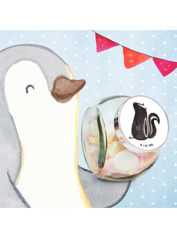 Mr. & Mrs. Panda keksglas Stinktier Sitzen ohne Spruch in Weiß