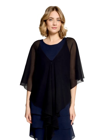 Vera Mont Chiffonstola mit Volant in Schwarz