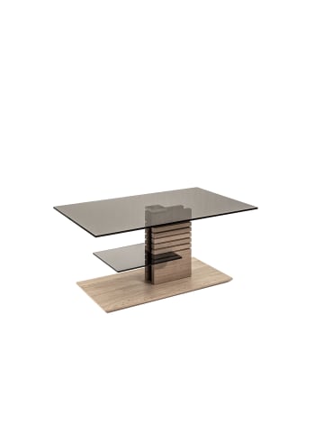 58 aufm Kessel COUCHTISCH Celka 100x60x47 höhenverstellbar Wildeiche/Parsol