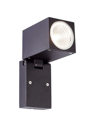 Brilliant Burk LED Außenwandstrahler in schwarz