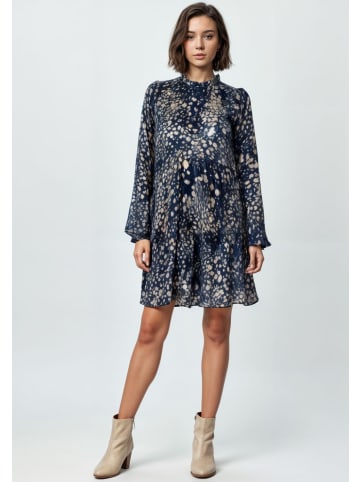 Melrose Volantkleid in blau