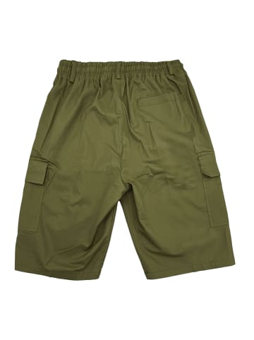 Forbest Cargo Bermuda Shorts Kurze Freizeit Hose mit Tunnelzug in Grün