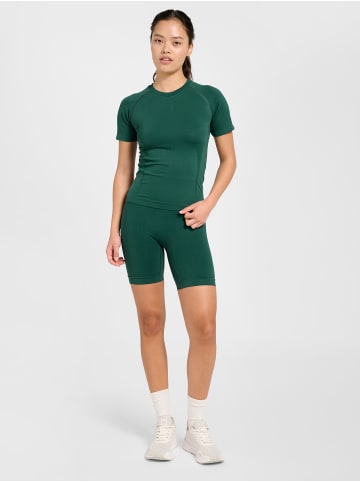 Hummel T-Shirt Hmlflow Multisport Damen in BISTRO GREEN