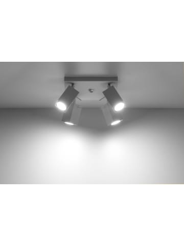 Nice Lamps Deckenleuchte TOSCANA 4 in Weiß quadratisch beweglicher schirm Gu10 NICE LAMPS