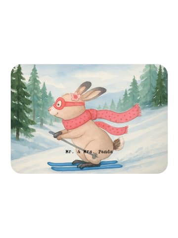 Mr. & Mrs. Panda Magnet Hase Skifahren Design ohne Spruch in Weiß