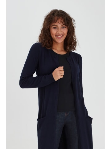 PULZ Jeans Strickjacke in blau