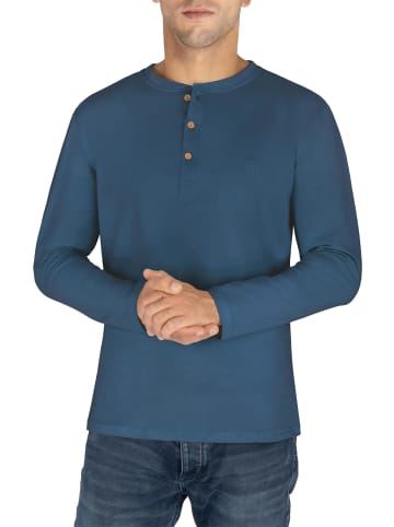normani Herren Langarm Shirt aus Bio-Baumwolle Neuville in Marine