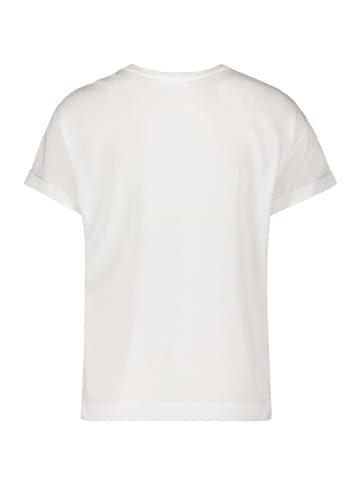BETTY & CO Casual-Shirt mit Strass in Weiß/Taupe