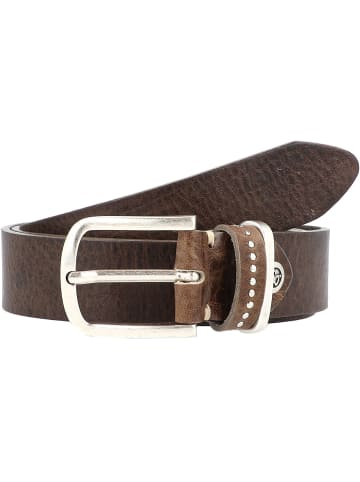 b.belt Fashion Basics Cleo Gürtel Leder in grau/taupe