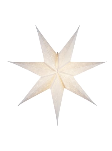 STAR Trading Papierstern Decorus Weihnachtsstern Leuchtstern hängend D: 63cm weiß