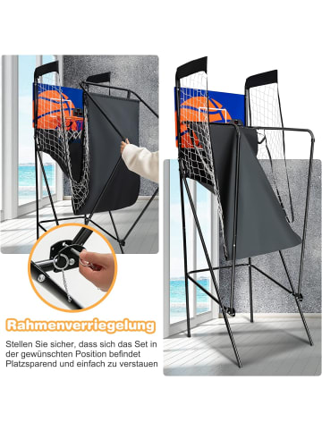 COSTWAY Arcade-Basketballspiel in Schwarz