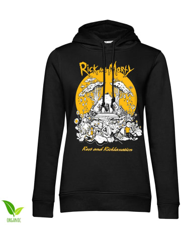 Rick and Morty Hoodie in Schwarz