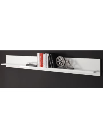 Furn.Design Wandboard weiß Hochglanz, Wandregal 184 cm