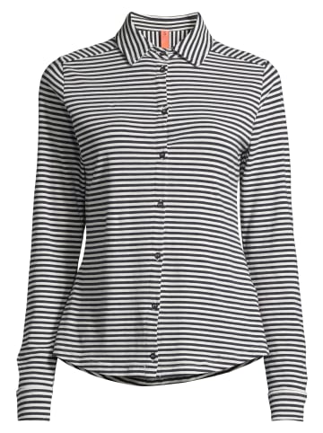 Salzhaut Langarmbluse für Damen in blau