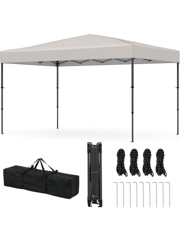 COSTWAY Pavillon 3x3 m in Beige