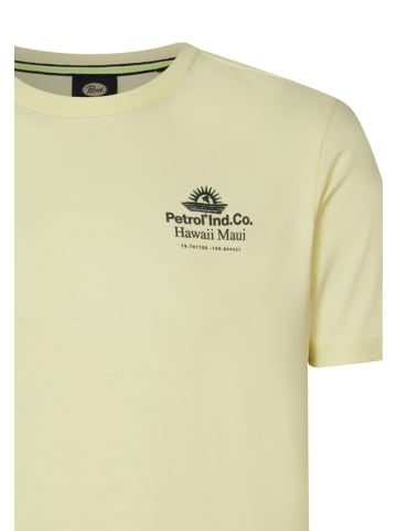 Petrol Industries T-Shirt mit Aufdruck Radient in Gelb