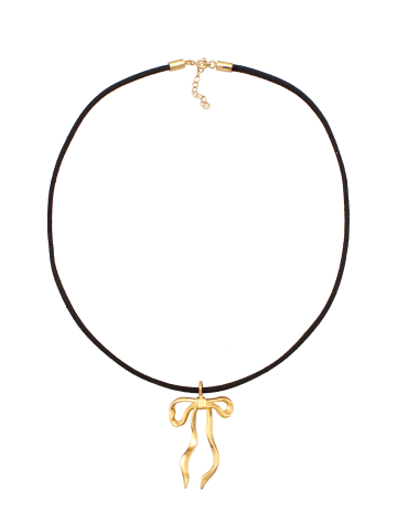Elli Halskette 925 Sterling Silber Schleife in Gold
