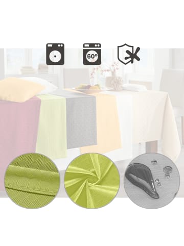 Erwin Müller Jacquard, Baumwollmischung Tischdecke Paderborn in grün