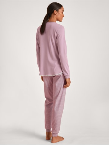 Calida Pyjama mit Bündchen in Mauve shade