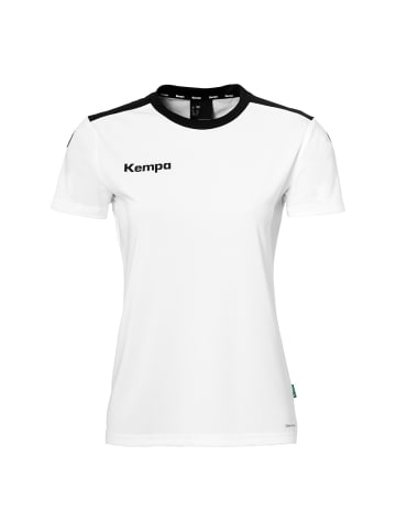 Kempa Trainings-T-Shirt Emotion 27 Women in weiß/schwarz