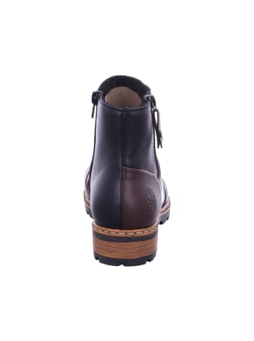 rieker Stiefelette in testadimoro/schwarz/wine