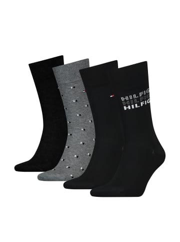 Tommy Hilfiger Socken TH Men Sock 4P Tin Giftbox in Black