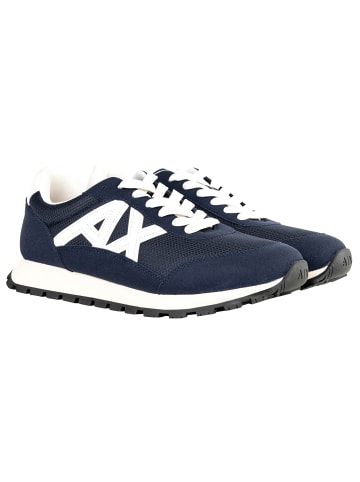 Armani Exchange Sneaker in Dunkelblau/Weiß