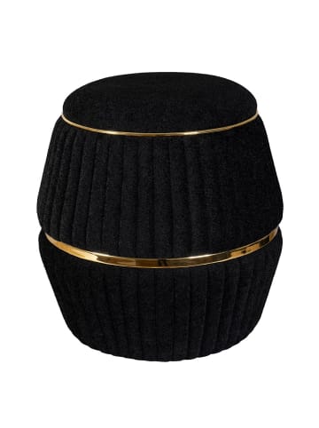 Kayoom Hocker Doric in schwarz - gold