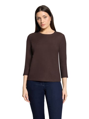 Betty Barclay Strukturshirt mit Rundhalsausschnitt in Light Maroon
