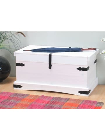 ebuy24 Truhe New Weiß 92 x 52 cm