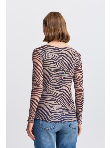 b. young BYULLABELLA BLOUSE - JERSEY Slim fit in Brown Animal Mix