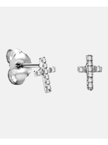 Diamant L'éternel Ohrringe aus 375 Weißgold mit Diamant