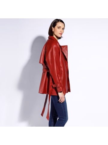 Wittchen Stylish eco leather jacket, woman in Red