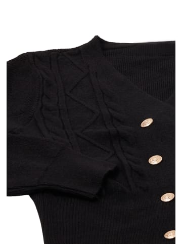 NAEMI Damen Strickjacke in Schwarz