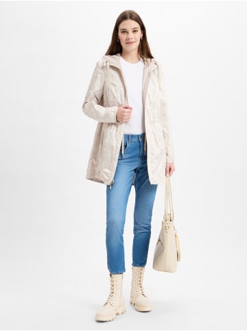 Lebek Jacke in beige weiß - 0001