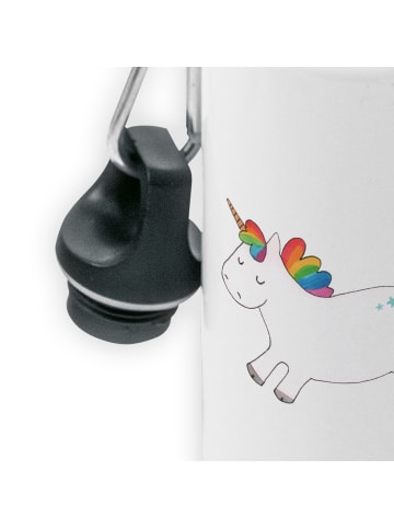 Mr. & Mrs. Panda Trinkflasche Einhorn Happy ohne Spruch in Weiß
